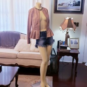 Distressed Denim Shorts